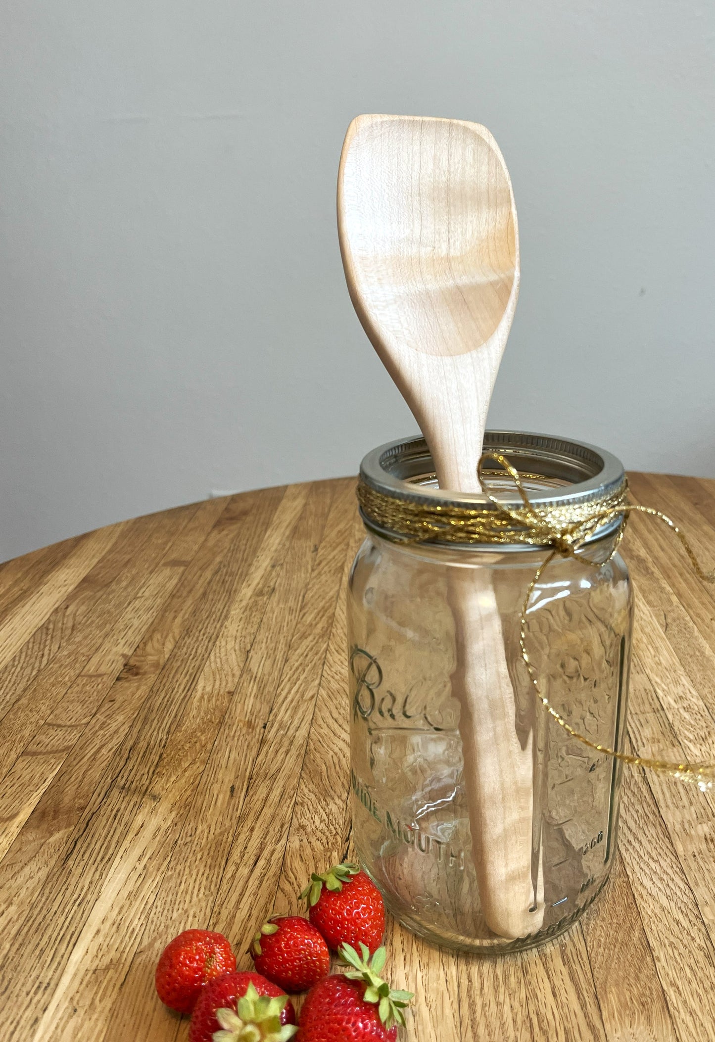 Flat-edge Maple Cooking Spoon