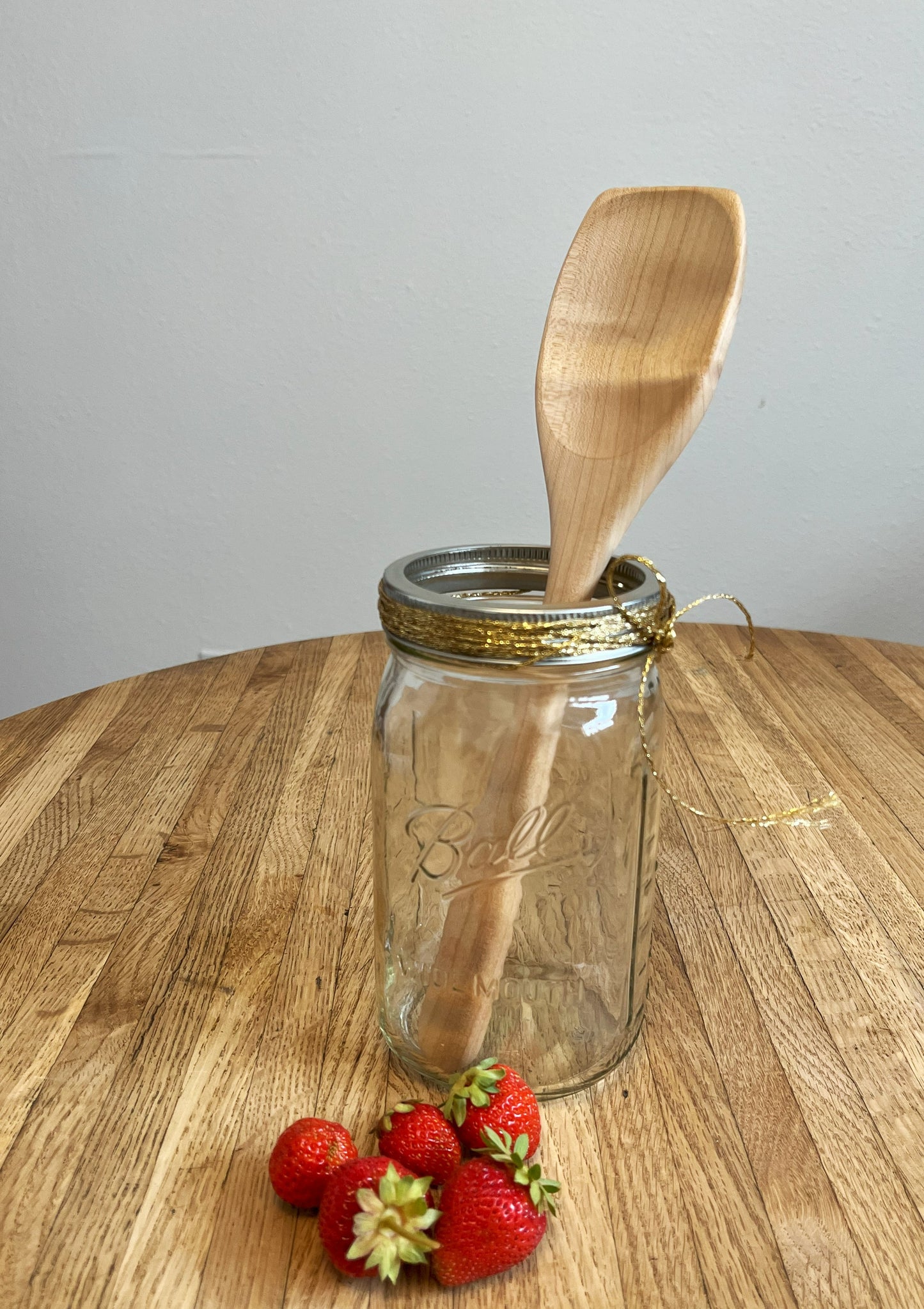 Flat-edge Maple Cooking Spoon