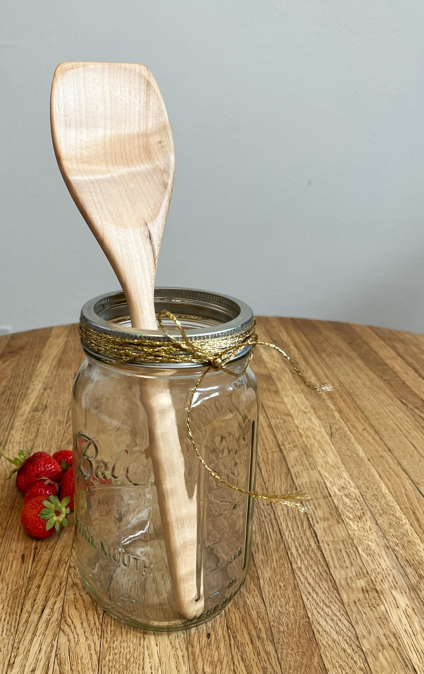 Flat-edge Maple Cooking Spoon