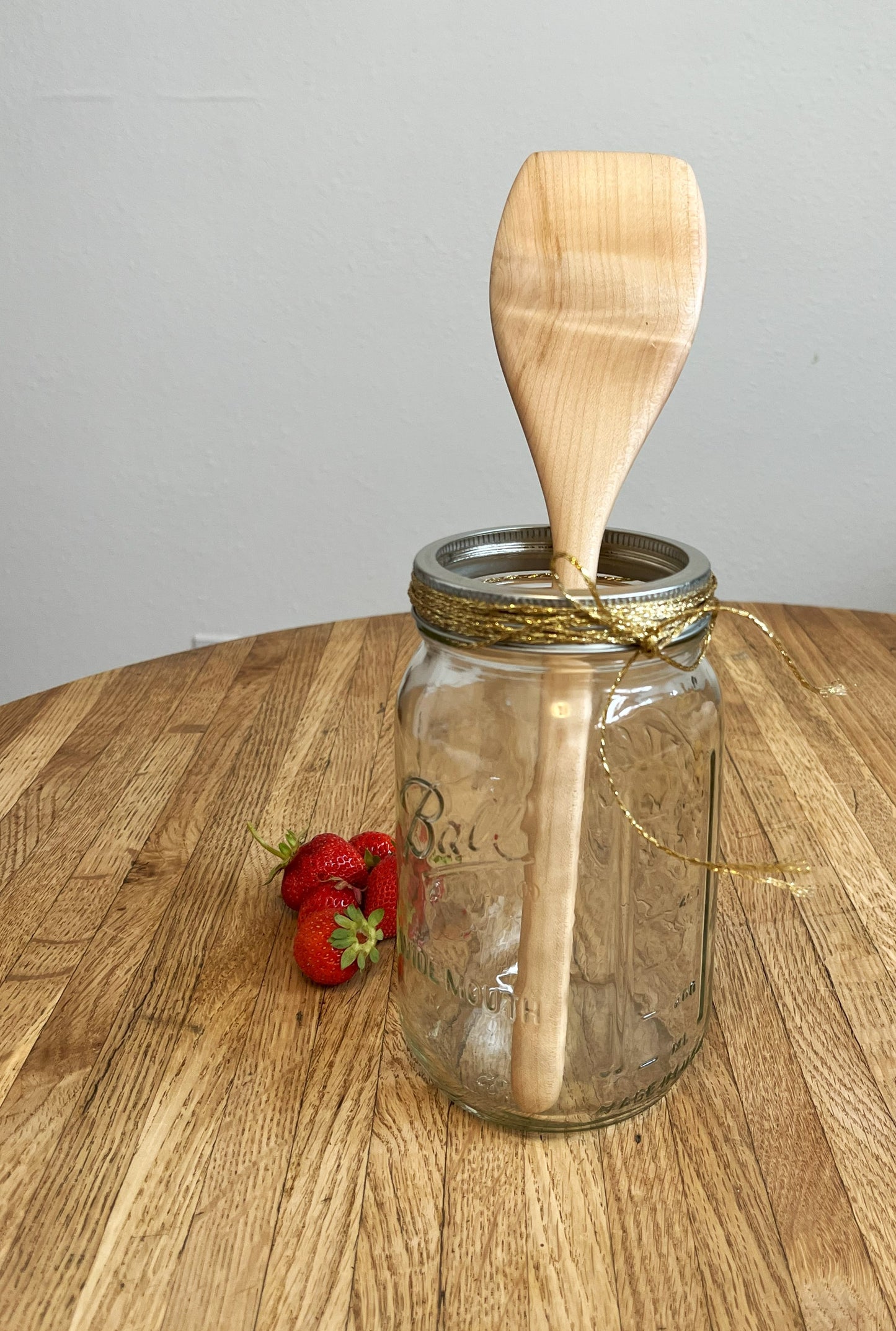Flat-edge Maple Cooking Spoon