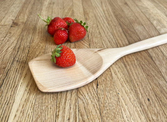 Flat-edge Maple Cooking Spoon