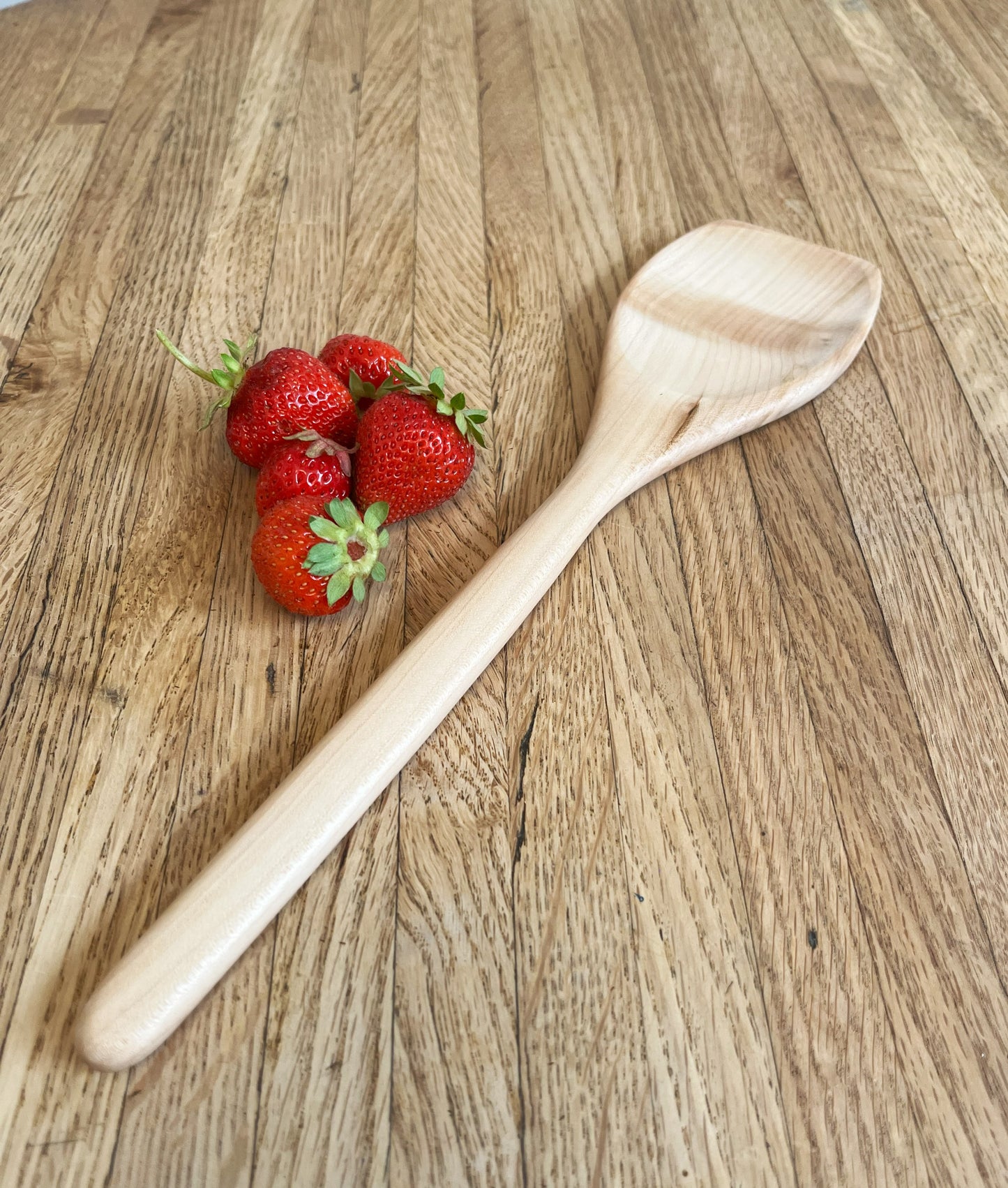 Flat-edge Maple Cooking Spoon
