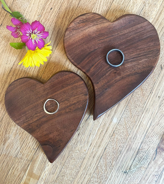 Nesting Walnut Ring Dishes